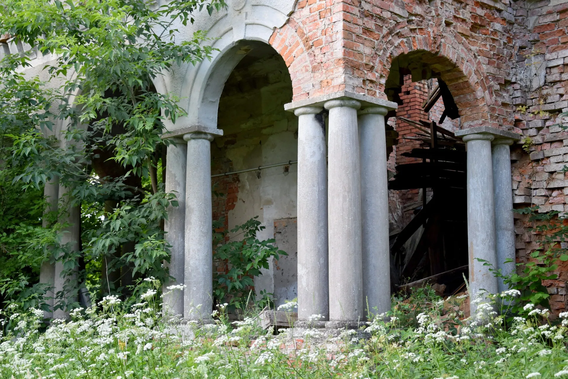Zdjęcie opuszczonego miejsca: Ruiny dworu Długosze z 1857 roku rodziny Lebesius