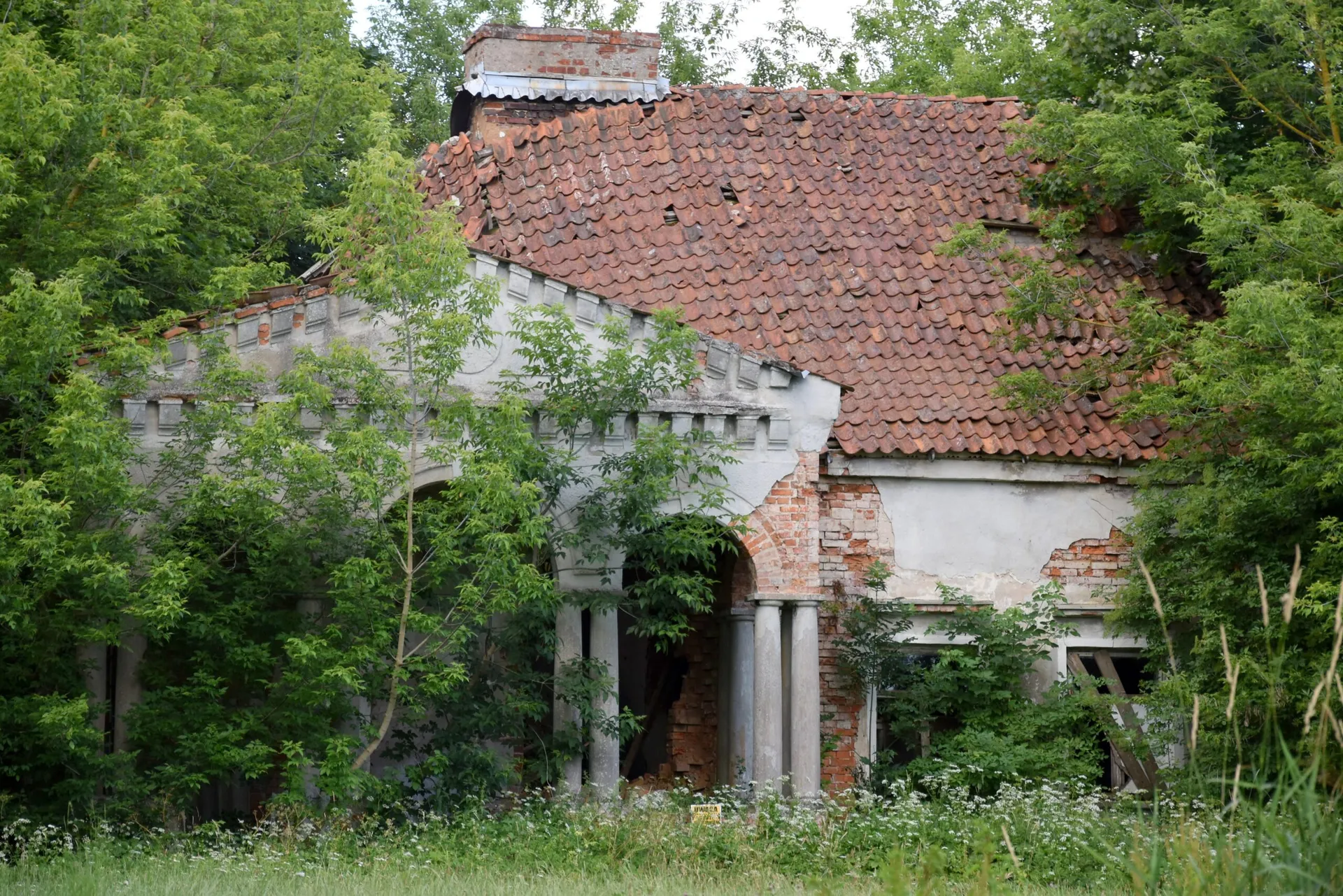 Zdjęcie opuszczonego miejsca: Ruiny dworu Długosze z 1857 roku rodziny Lebesius